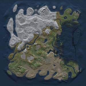 Thumbnail Rust Map: Procedural Map, Size: 4250, Seed: 765635786, 17 Monuments
