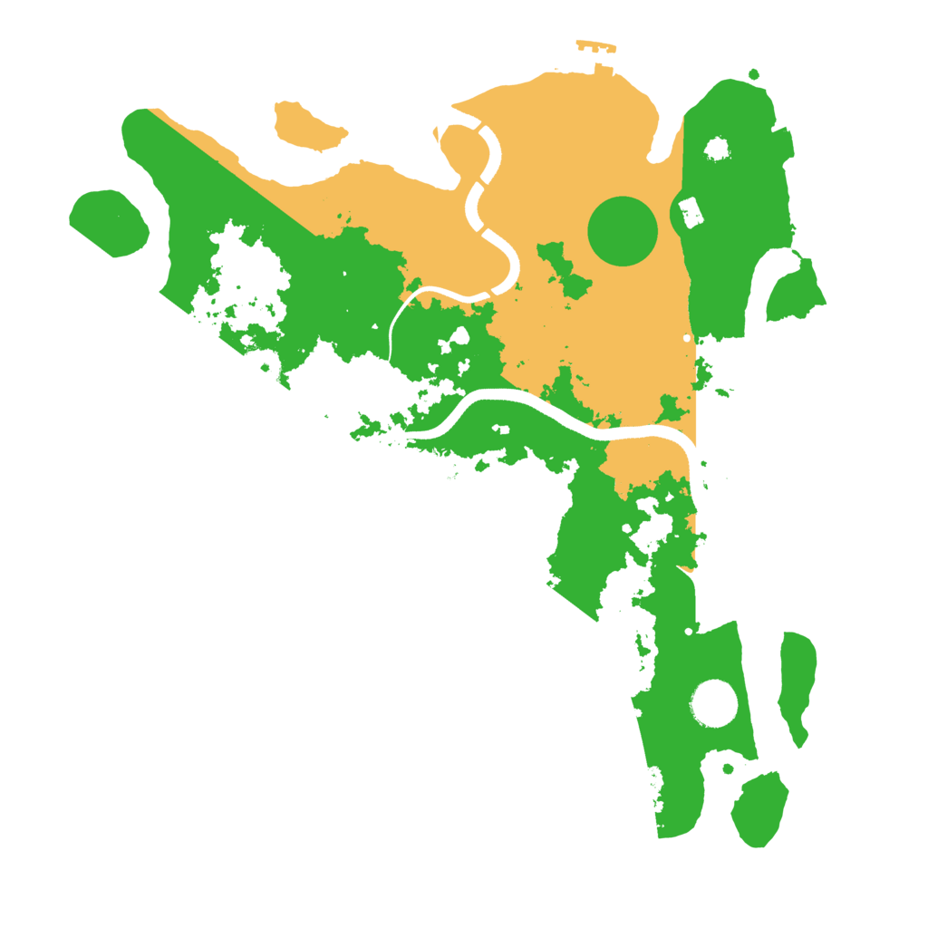Biome Rust Map: Procedural Map, Size: 3500, Seed: 1774081715