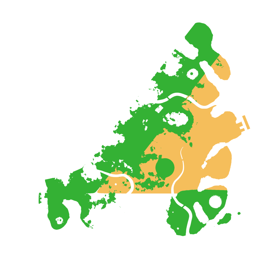 Biome Rust Map: Procedural Map, Size: 3600, Seed: 767622937
