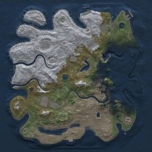 Thumbnail Rust Map: Procedural Map, Size: 4000, Seed: 729330906, 14 Monuments