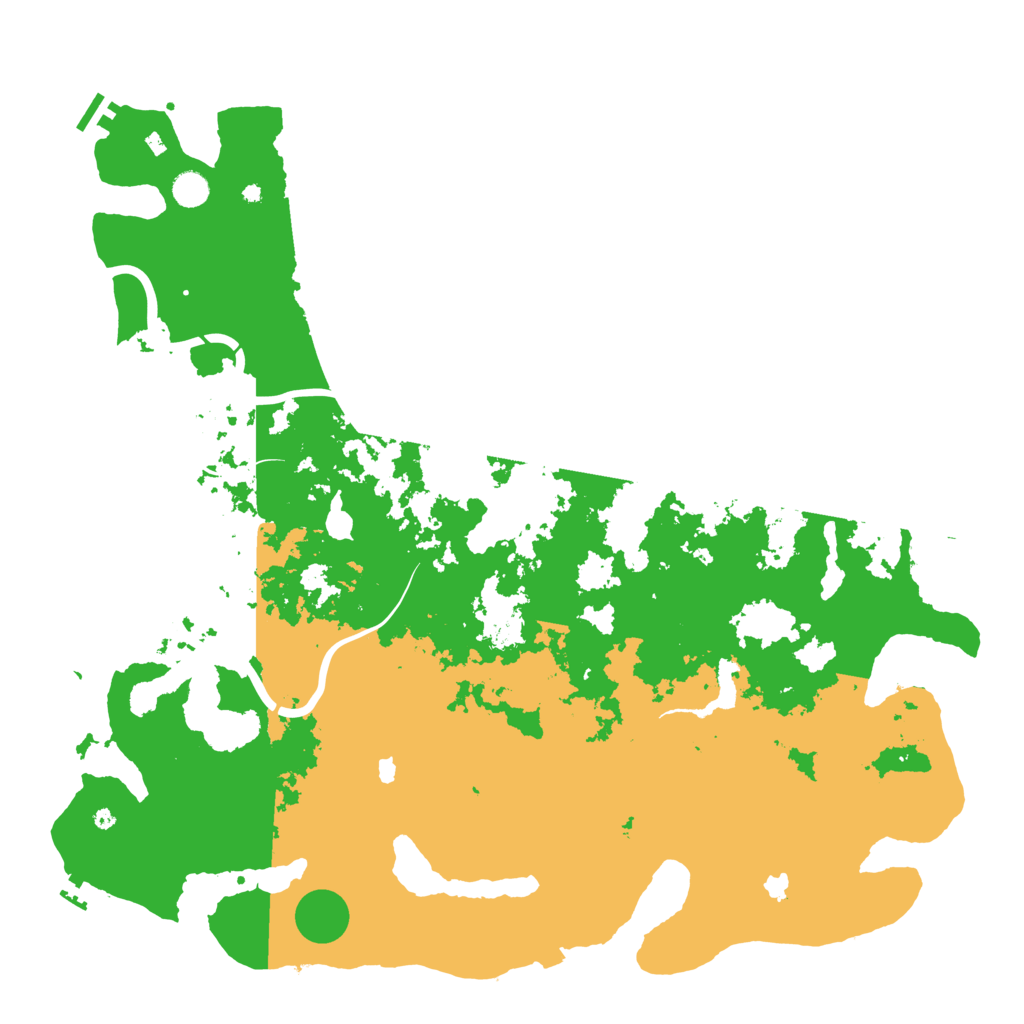 Biome Rust Map: Procedural Map, Size: 5000, Seed: 54387621