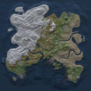 Thumbnail Rust Map: Procedural Map, Size: 3700, Seed: 149531007, 15 Monuments