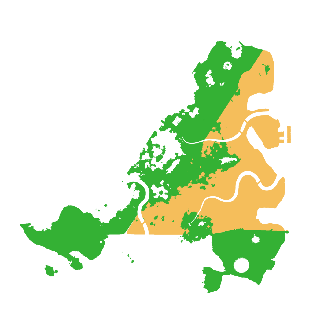 Biome Rust Map: Procedural Map, Size: 3700, Seed: 149531007