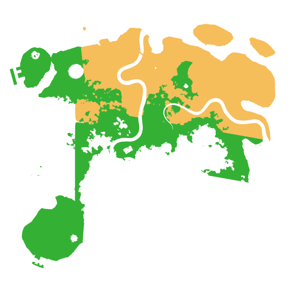 Biome Rust Map: Procedural Map, Size: 3700, Seed: 715936655