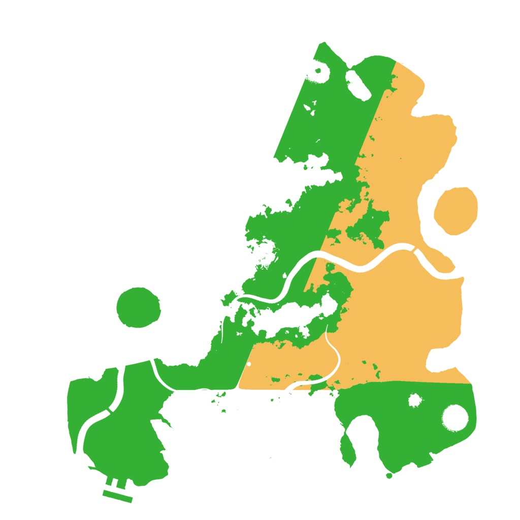 Biome Rust Map: Procedural Map, Size: 3500, Seed: 1751210312