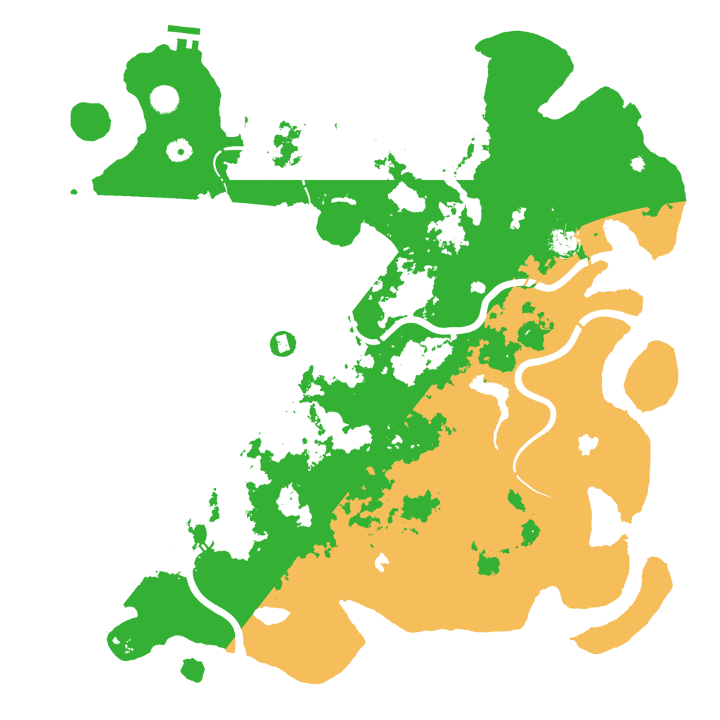 Biome Rust Map: Procedural Map, Size: 4500, Seed: 1886031751