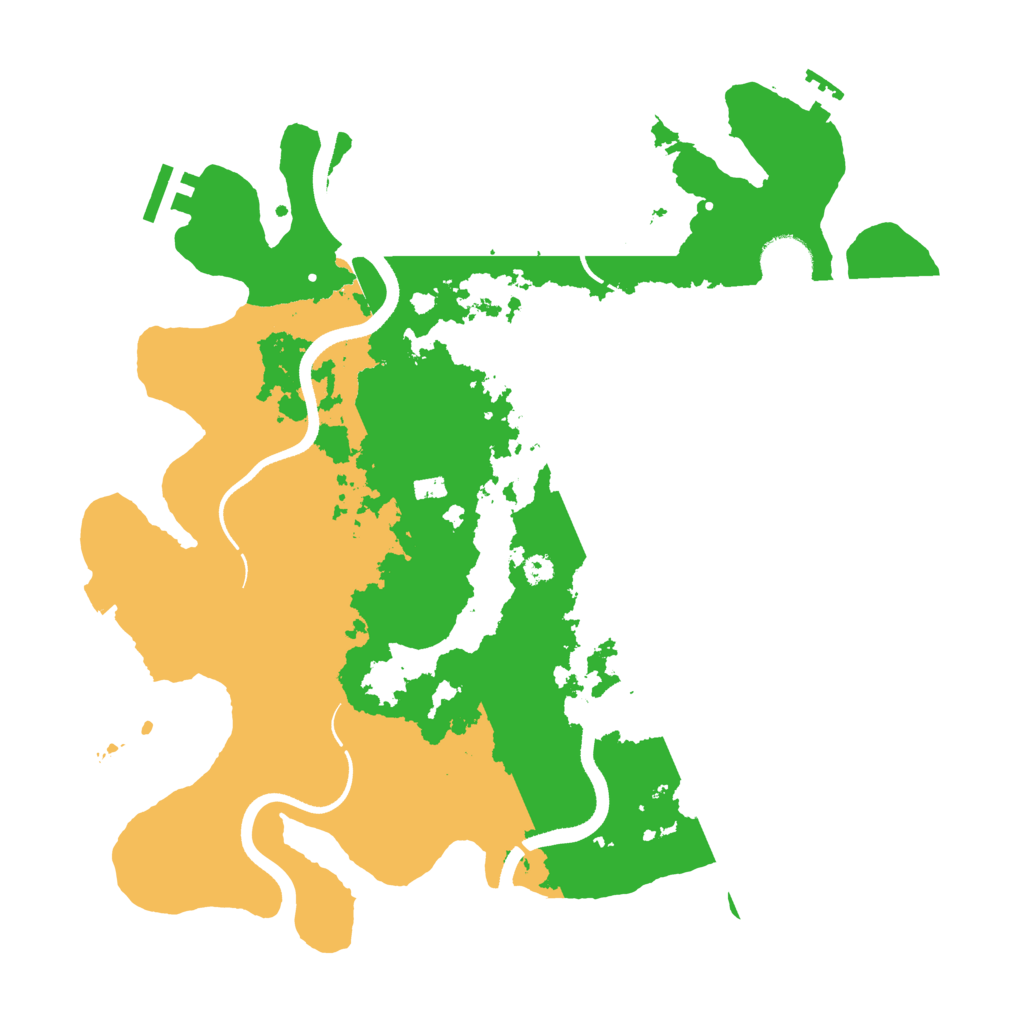 Biome Rust Map: Procedural Map, Size: 3500, Seed: 466449894