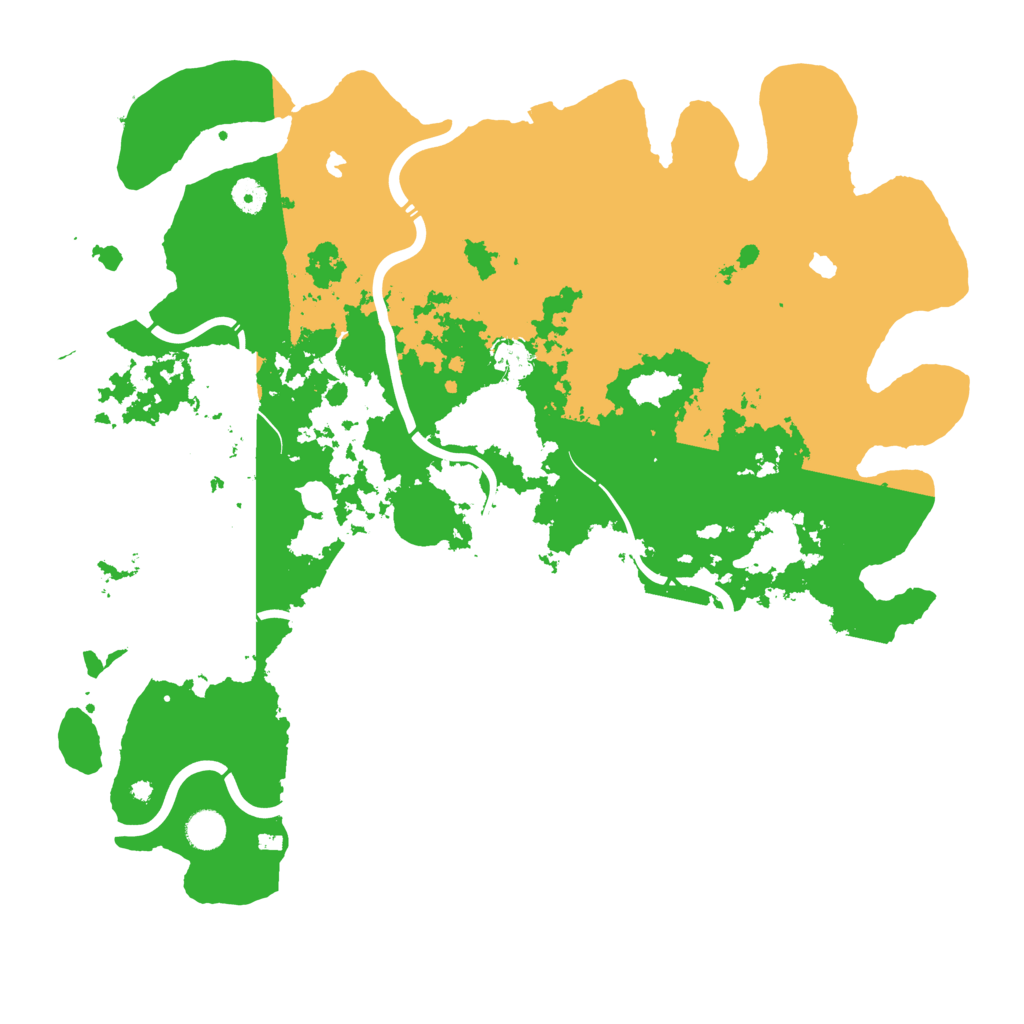 Biome Rust Map: Procedural Map, Size: 4500, Seed: 211745550