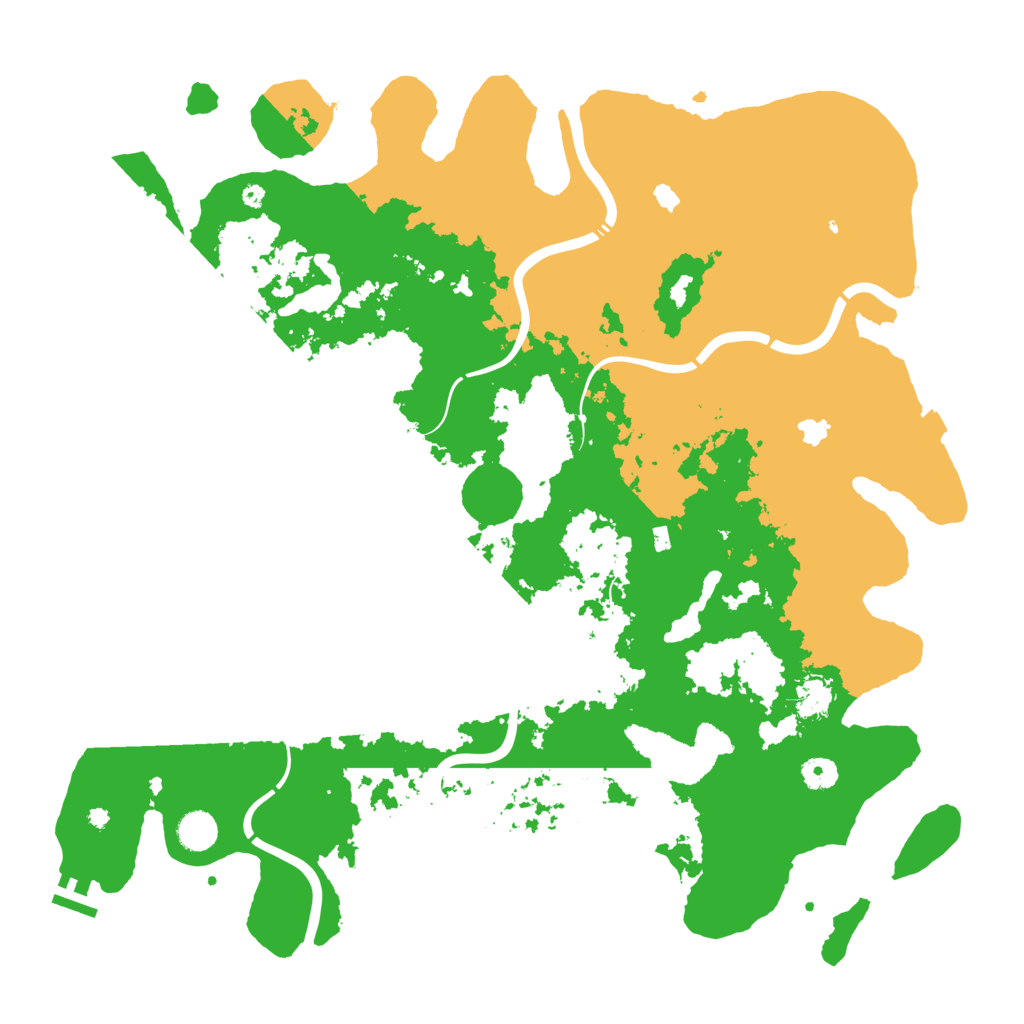 Biome Rust Map: Procedural Map, Size: 4500, Seed: 2121498802