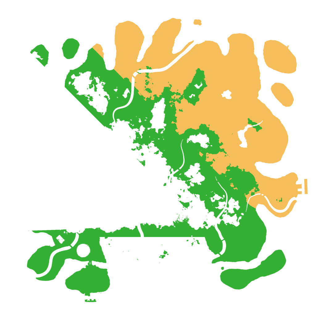 Biome Rust Map: Procedural Map, Size: 4250, Seed: 412348