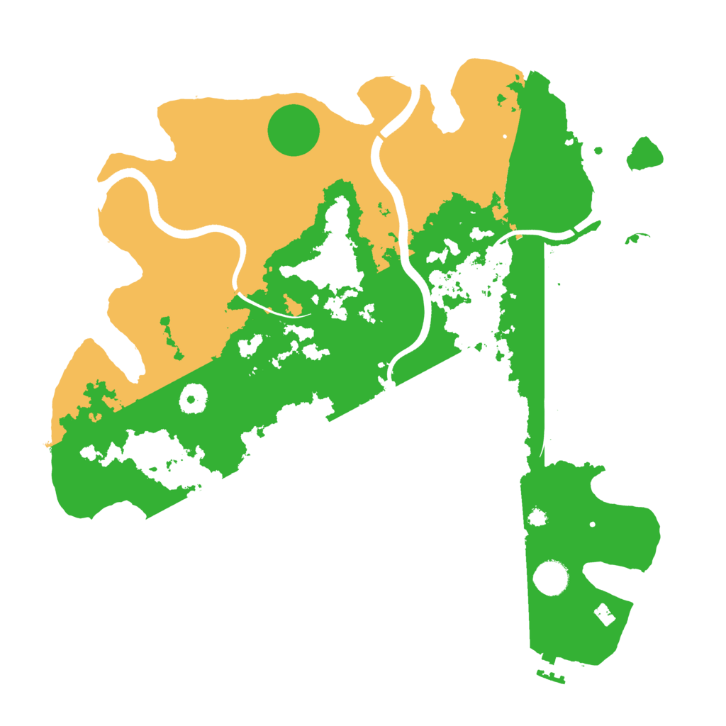 Biome Rust Map: Procedural Map, Size: 3700, Seed: 1191719597