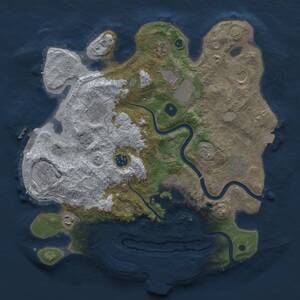Thumbnail Rust Map: Procedural Map, Size: 3700, Seed: 2116633843, 16 Monuments