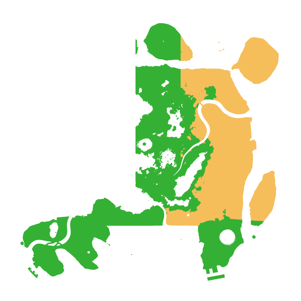 Biome Rust Map: Procedural Map, Size: 3500, Seed: 113984