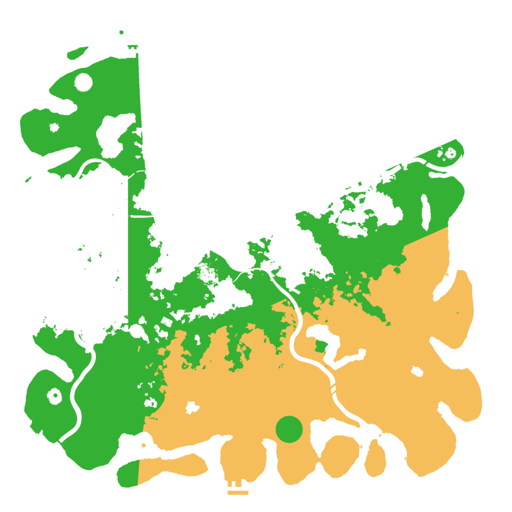 Biome Rust Map: Procedural Map, Size: 5000, Seed: 1206075869
