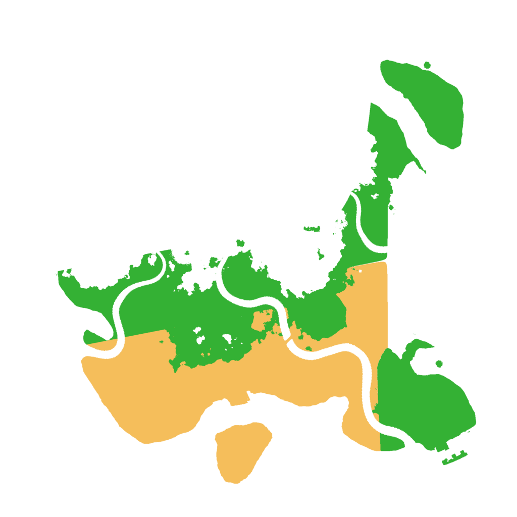 Biome Rust Map: Procedural Map, Size: 3000, Seed: 1034355263