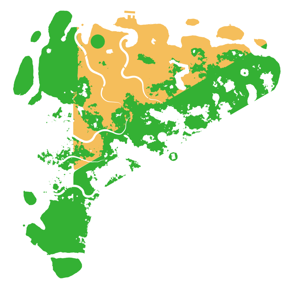 Biome Rust Map: Procedural Map, Size: 5500, Seed: 42565