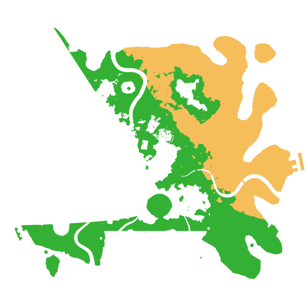 Biome Rust Map: Procedural Map, Size: 3500, Seed: 1003682704