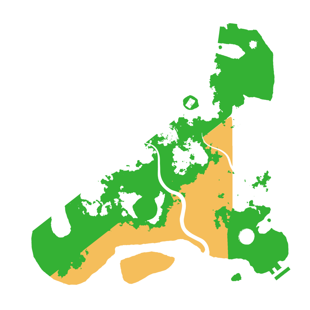 Biome Rust Map: Procedural Map, Size: 3500, Seed: 1538149567