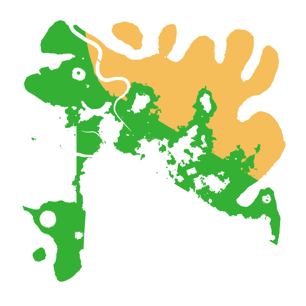 Biome Rust Map: Procedural Map, Size: 3500, Seed: 8668