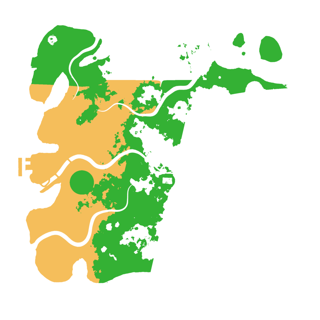 Biome Rust Map: Procedural Map, Size: 3500, Seed: 508495128