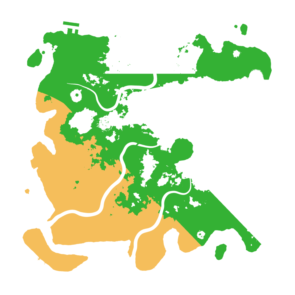 Biome Rust Map: Procedural Map, Size: 3700, Seed: 1114750854