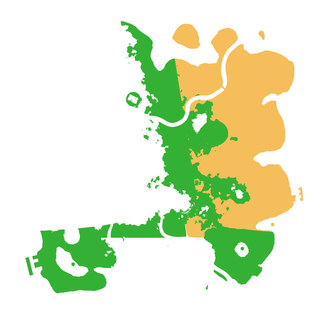 Biome Rust Map: Procedural Map, Size: 3500, Seed: 855394152
