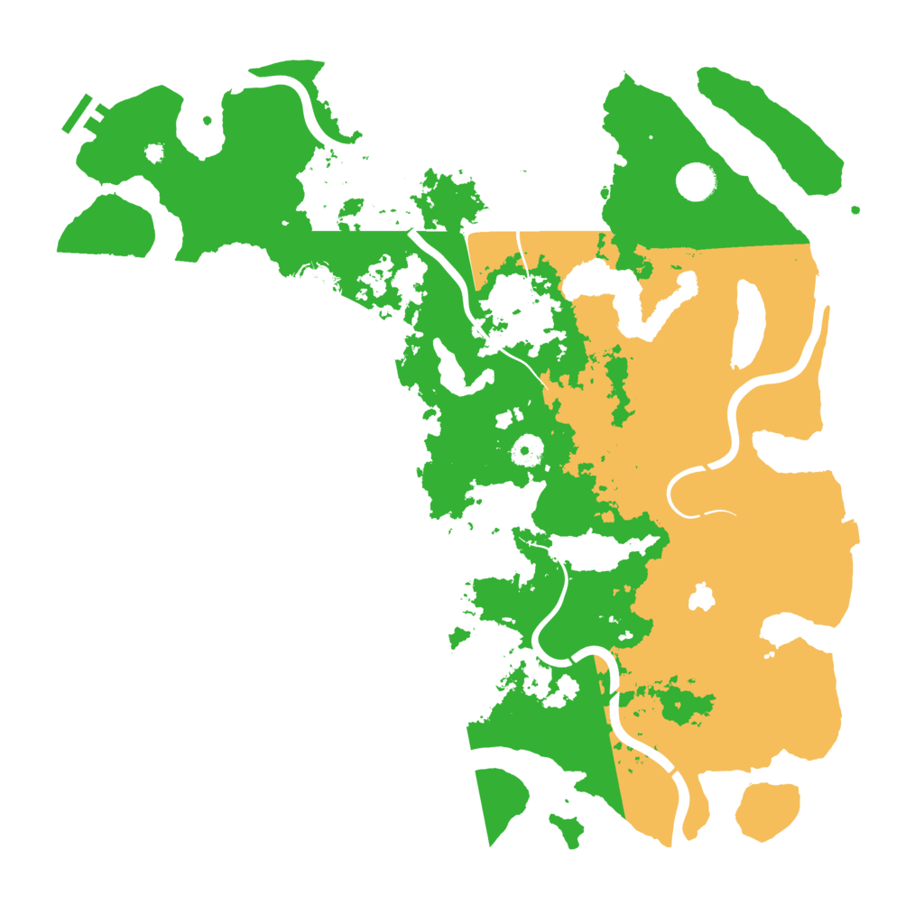 Biome Rust Map: Procedural Map, Size: 4300, Seed: 1219386174