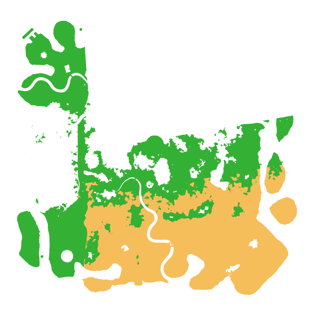 Biome Rust Map: Procedural Map, Size: 4500, Seed: 1981328107