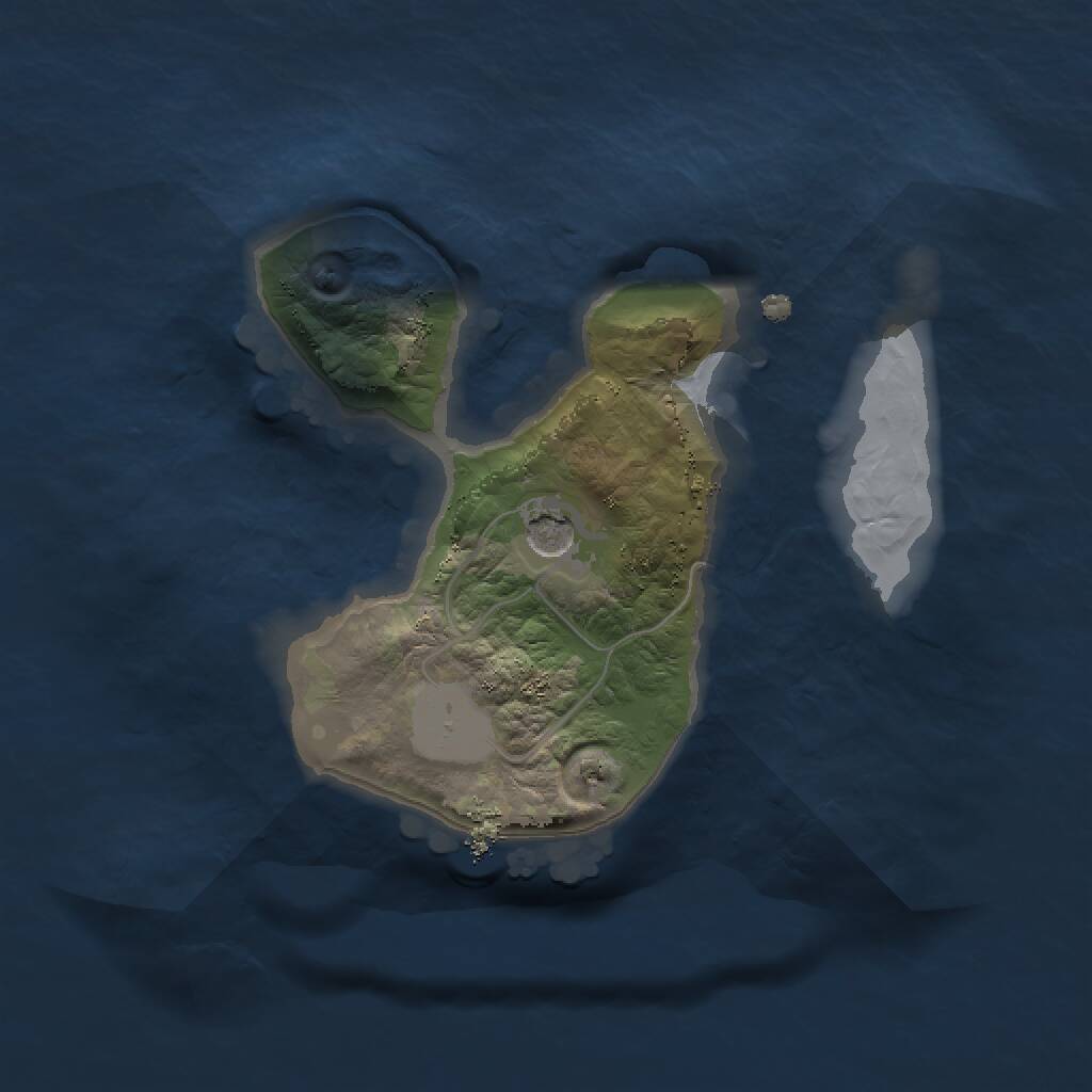 Rust Map: Procedural Map, Size: 1500, Seed: 1778802494, 2 Monuments
