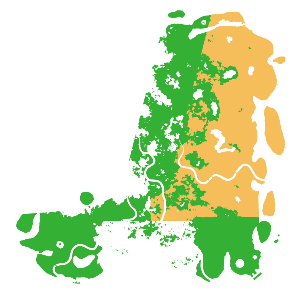 Biome Rust Map: Procedural Map, Size: 6000, Seed: 43118929