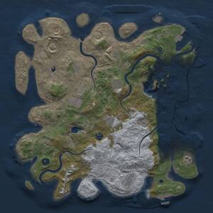 Thumbnail Rust Map: Procedural Map, Size: 4250, Seed: 949331909, 17 Monuments