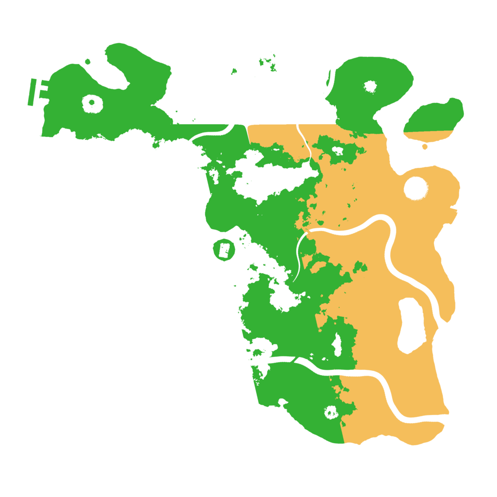 Biome Rust Map: Procedural Map, Size: 3700, Seed: 1457211019