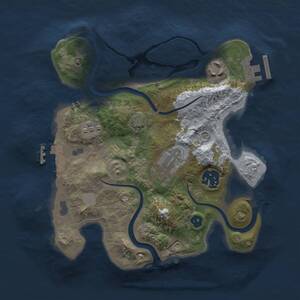 Thumbnail Rust Map: Procedural Map, Size: 2500, Seed: 211749765, 9 Monuments
