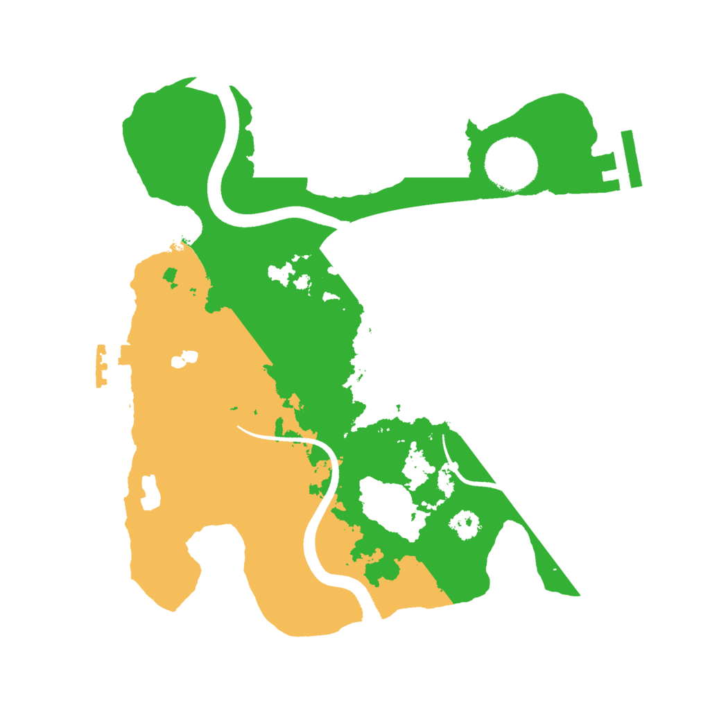 Biome Rust Map: Procedural Map, Size: 2500, Seed: 211749765