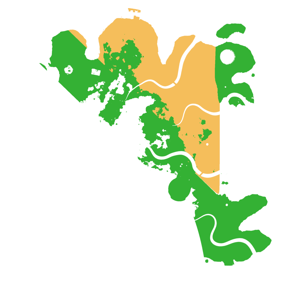 Biome Rust Map: Procedural Map, Size: 3500, Seed: 1995895