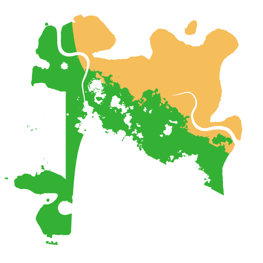 Biome Rust Map: Procedural Map, Size: 3300, Seed: 1158630828