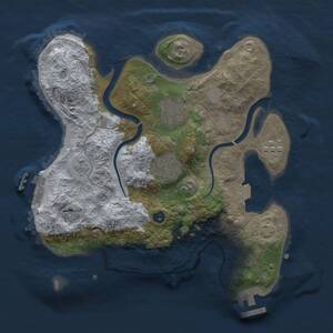 Thumbnail Rust Map: Procedural Map, Size: 2700, Seed: 1783166510, 9 Monuments