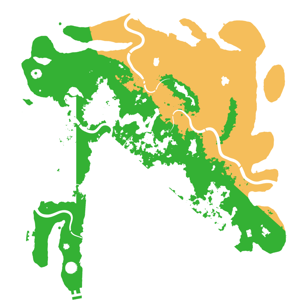 Biome Rust Map: Procedural Map, Size: 4500, Seed: 553928335