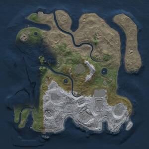 Thumbnail Rust Map: Procedural Map, Size: 3500, Seed: 1204093507, 15 Monuments