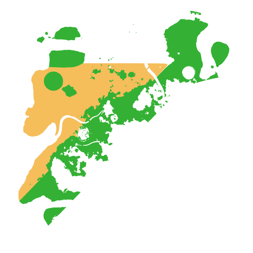 Biome Rust Map: Procedural Map, Size: 3500, Seed: 46594