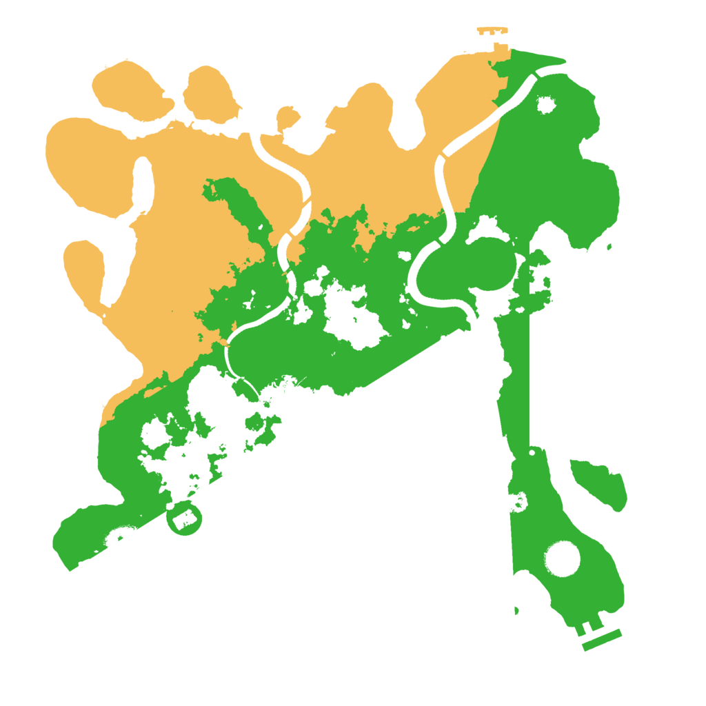 Biome Rust Map: Procedural Map, Size: 3500, Seed: 819570959