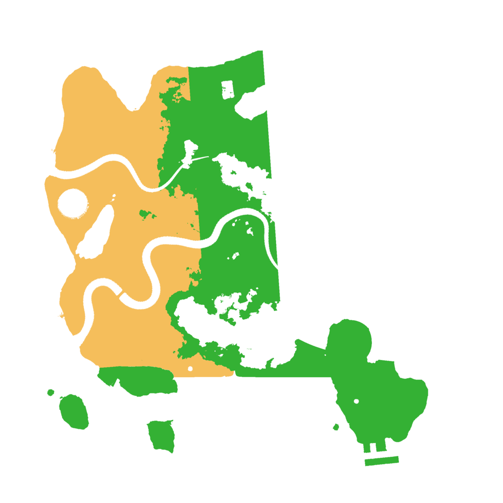 Biome Rust Map: Procedural Map, Size: 3000, Seed: 1485216124