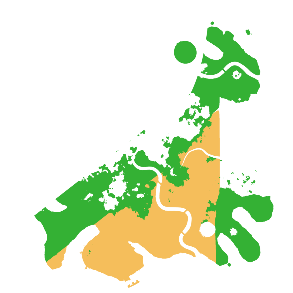 Biome Rust Map: Procedural Map, Size: 3500, Seed: 1056139526