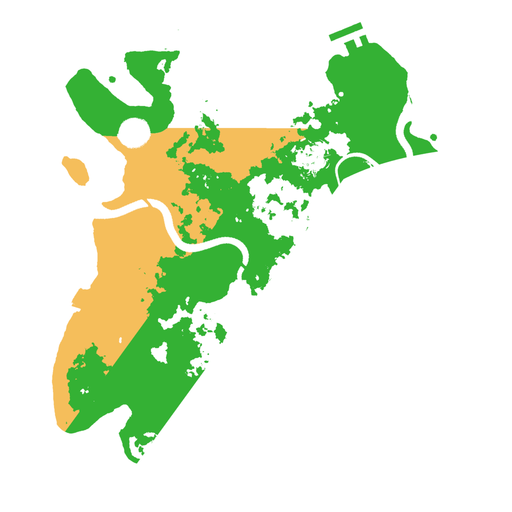 Biome Rust Map: Procedural Map, Size: 3000, Seed: 2151221