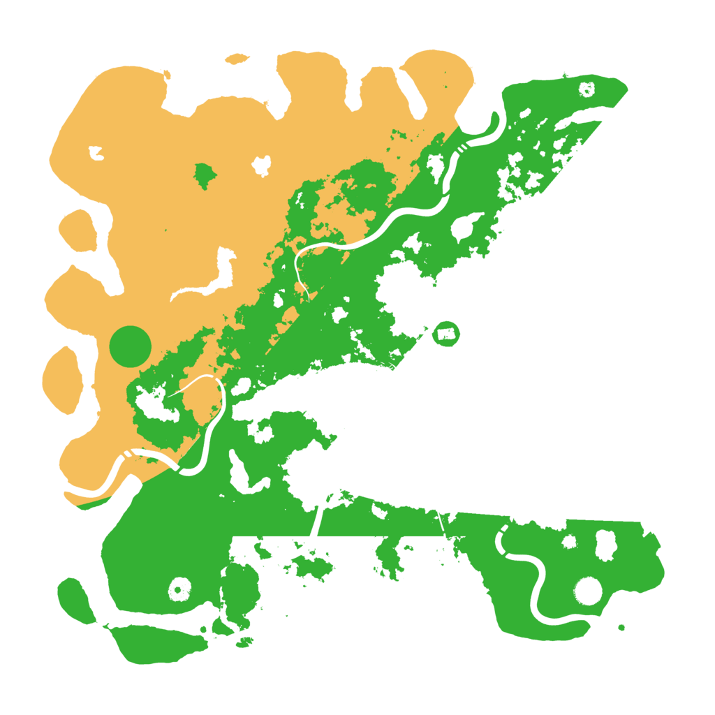 Biome Rust Map: Procedural Map, Size: 4500, Seed: 1267630275