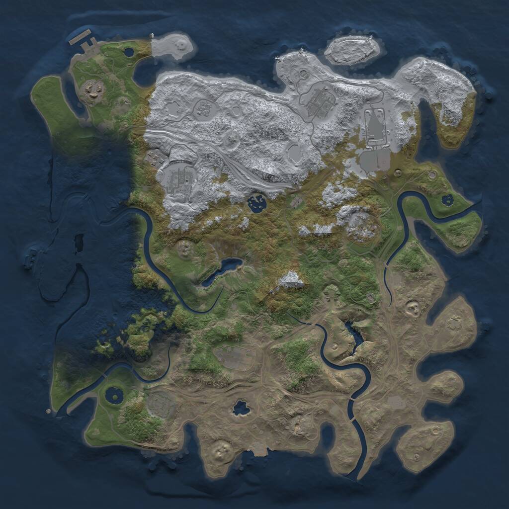 Rust Map: Procedural Map, Size: 4250, Seed: 1771601470, 15 Monuments