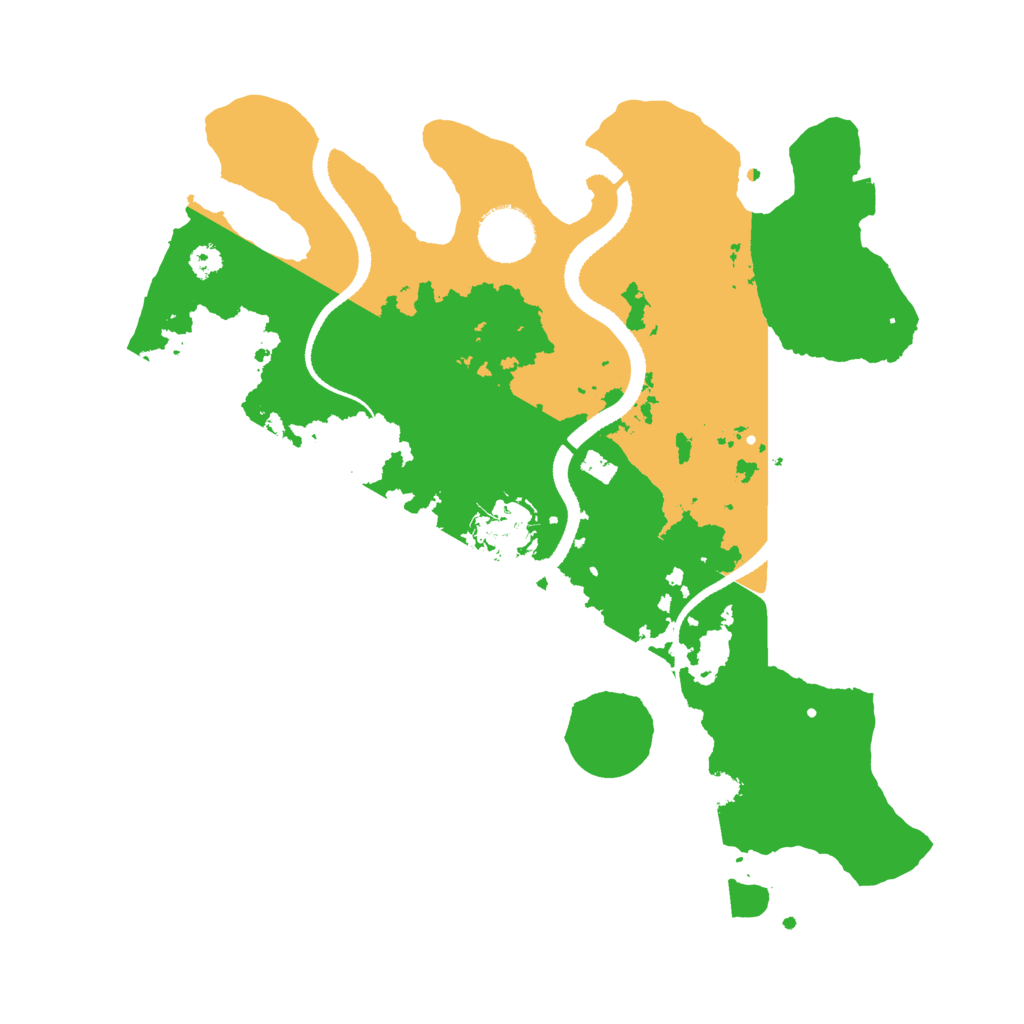 Biome Rust Map: Procedural Map, Size: 3200, Seed: 481975
