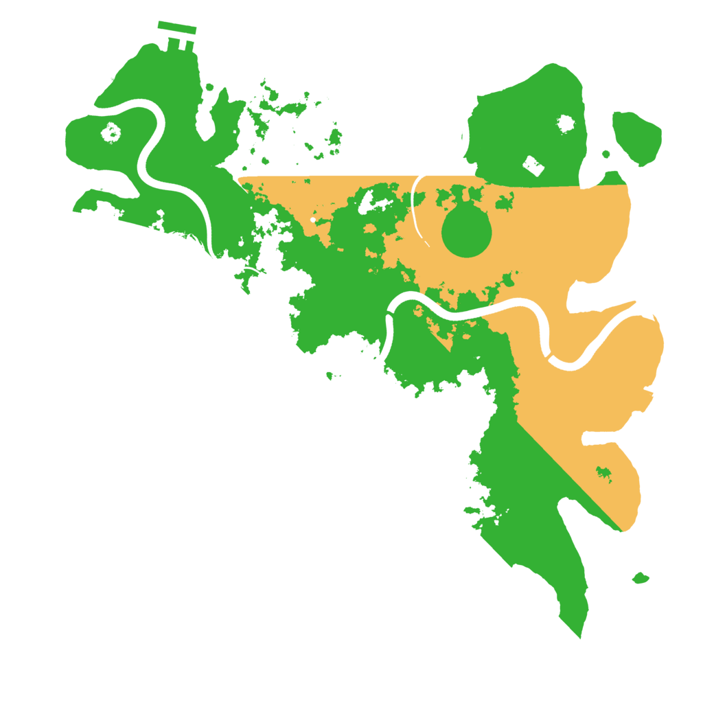 Biome Rust Map: Procedural Map, Size: 3700, Seed: 1231251350