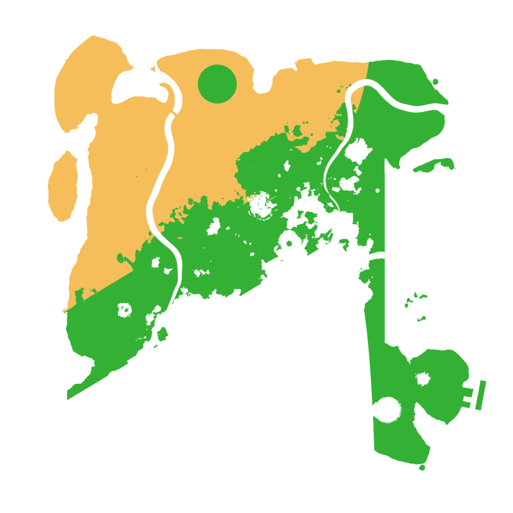 Biome Rust Map: Procedural Map, Size: 3500, Seed: 2120613652