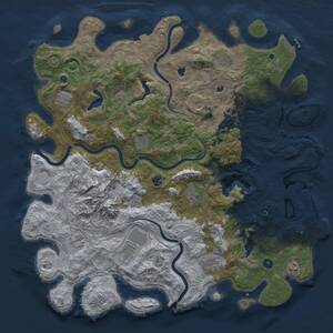 Thumbnail Rust Map: Procedural Map, Size: 5000, Seed: 71755, 17 Monuments